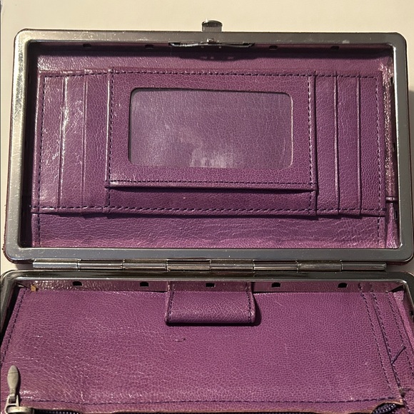 Purple Abas leather wallet - Picture 4 of 5